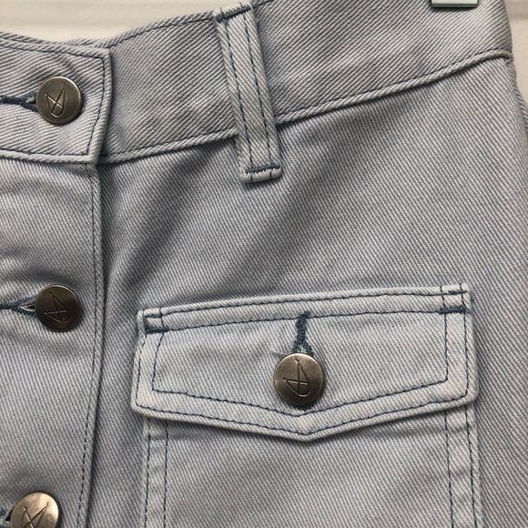 MINKPINK Denim Blue Mini Skirt - Picture 2 of 3